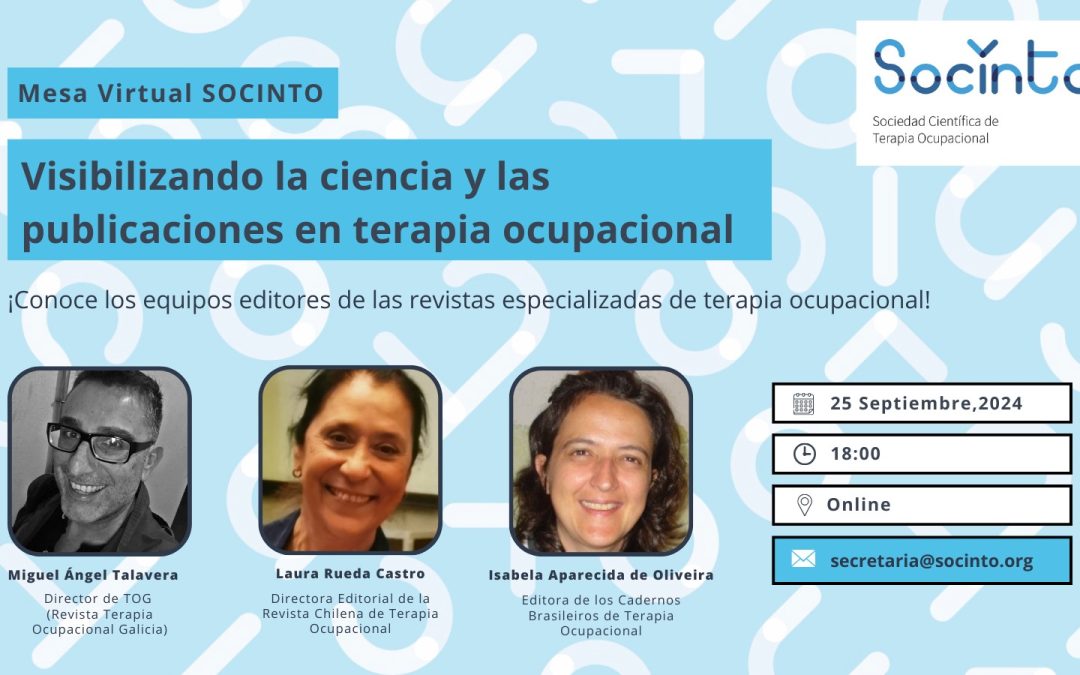 Mesa Virtual Visibilizando la ciencia y las publicaciones en Terapia Ocupacional
